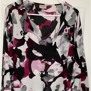 Avenue Floral Tunic Blouse, Size 18